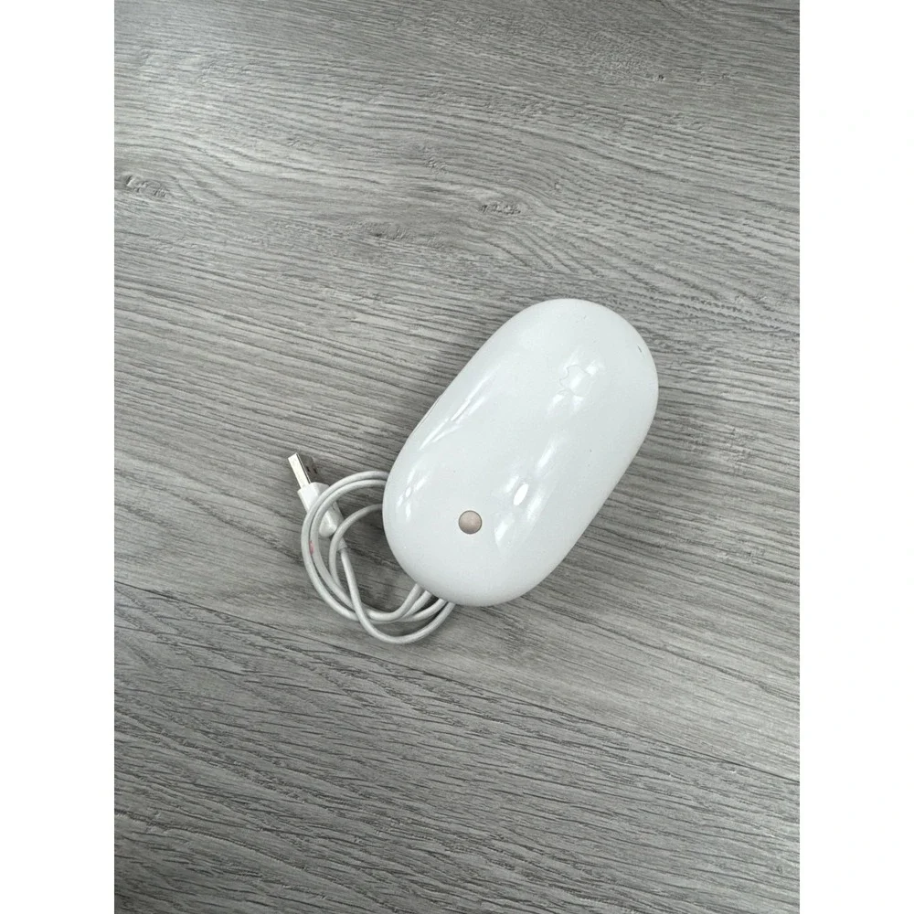 Original Apple Mighty Mouse A1152 EMC No:2058 USB white mouse